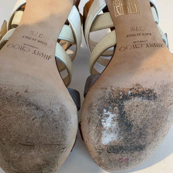 Jimmy Choo Multi Straps Strappy Sandals Heels EU 37.5 - Picture 9 of 9